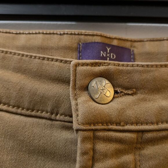 NYDJ Rust Brown Denim Leggings, Women's 8 - Picture 2 of 11